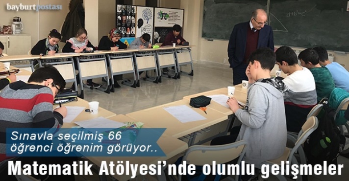 Matematik Atölyesi sınavla seçilmiş 66 öğrenciyi eğitiyor.